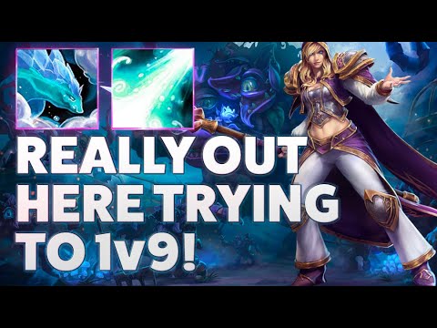 Jaina Water Elemental - REALLY OUT HERE TRYING TO 1v9! - Grandmaster Storm League