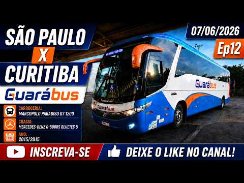 São Paulo x Curitiba - Ônibus GuaráBus - Ep12 - Mercedes-Benz Marcopolo Paradiso G7 1200