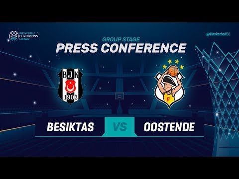 Besiktas Sompo Japan v Filou Oostende - Press Conference - Basketball Champions League 2018-19