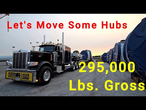 Buckingham 2021 Peterbilt 389 Transportnabe für Windmühlenblätter Goldhofer Trailer 295.000 Brutto