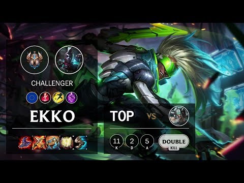 Ekko Top vs Tryndamere - EUNE Challenger Patch 10.12