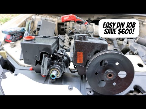 How to Replace GM 3800 Power Steering Pump | Flush and Bleed Power Steering, Install Pulley and more