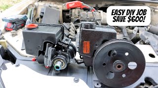 How to Replace GM 3800 Power Steering Pump | Flush and Bleed Power Steering, Install Pulley and more
