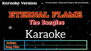 ETERNAL FLAME _ THE BANGLES ( KARAOKE VERSION )