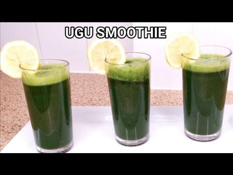 HOW TO MAKE SMOOTHIE WITH (UGU) PUMPKIN LEAF HEALTHY DRINK RECIPE
