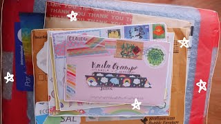 Opening Stationery Happy Mail  💌 (Japan, USA, Thailand, Germany, & New Zealand!) | Unboxing ASMR ⭐️