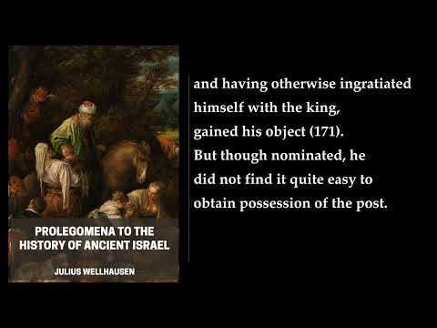 Prolegomena to the History of Ancient Israel (3/3) 🎧 By Julius Wellhausen. FULL Audiobook