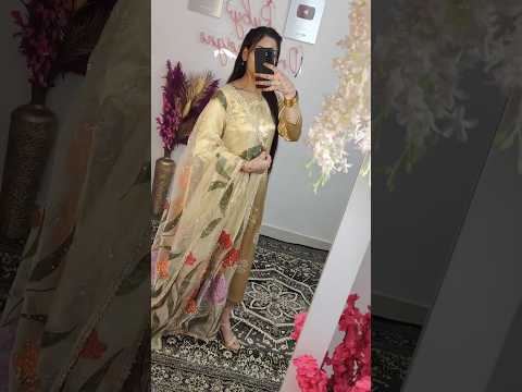 Hand painted✨Embellished Dupatta✨Organza dupatta Designing/handwork designer dupatta #new #trending