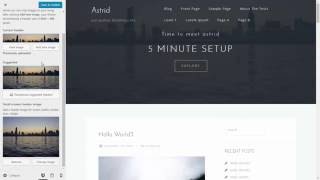 Astrid WordPress Theme Setup
