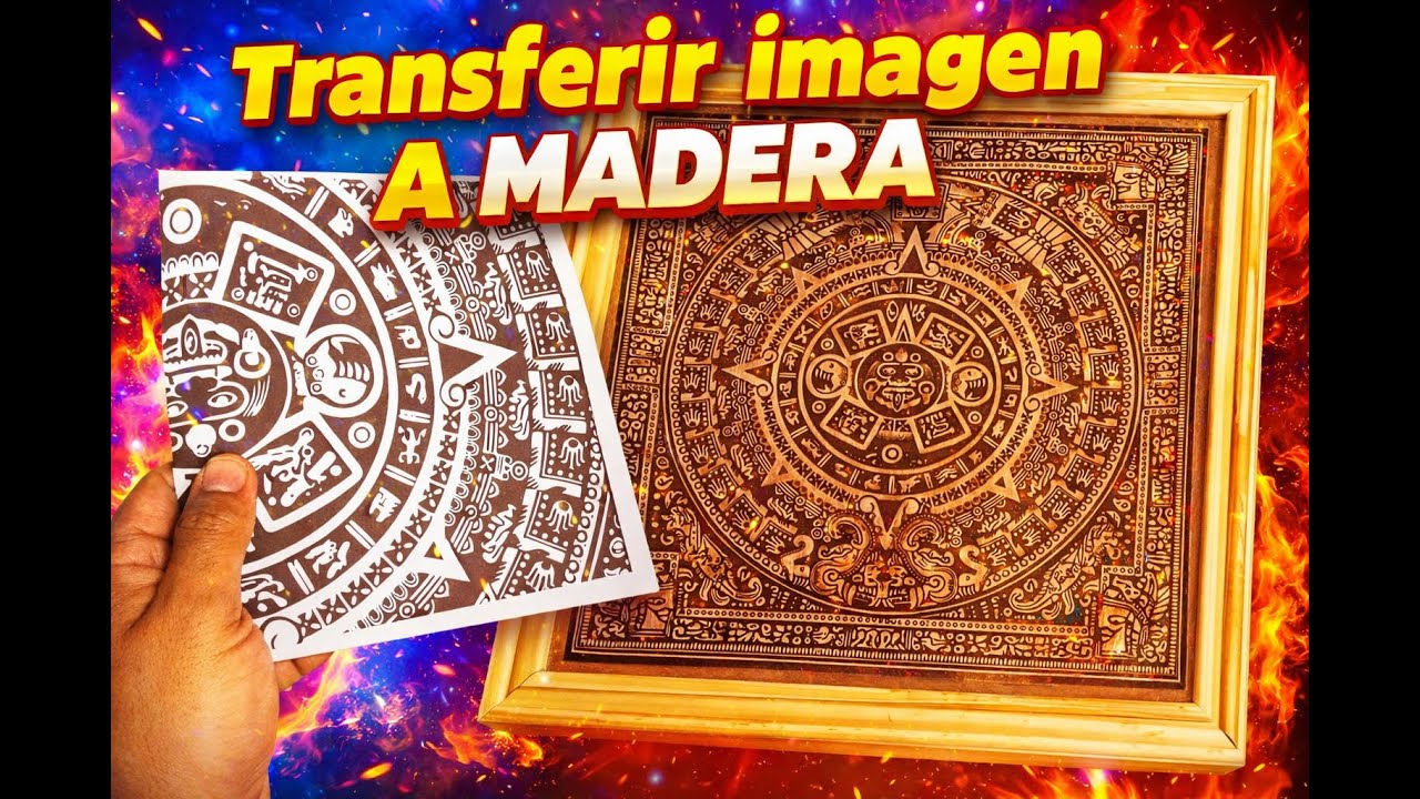 Transferring an image to MDF wood #woodworking #diy