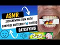 ASMR | ZiZi Chewing Gum with Surprise Butterfly 🦋 Tattoo #DoctorTristanPeh #ASMR #Shorts