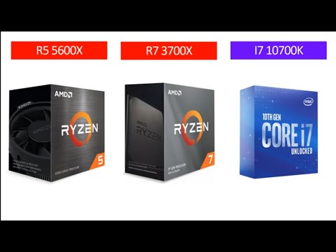 R5 5600X vs R7 3700X vs i7 10700K - RTX 3080 - Gaming Comparisons