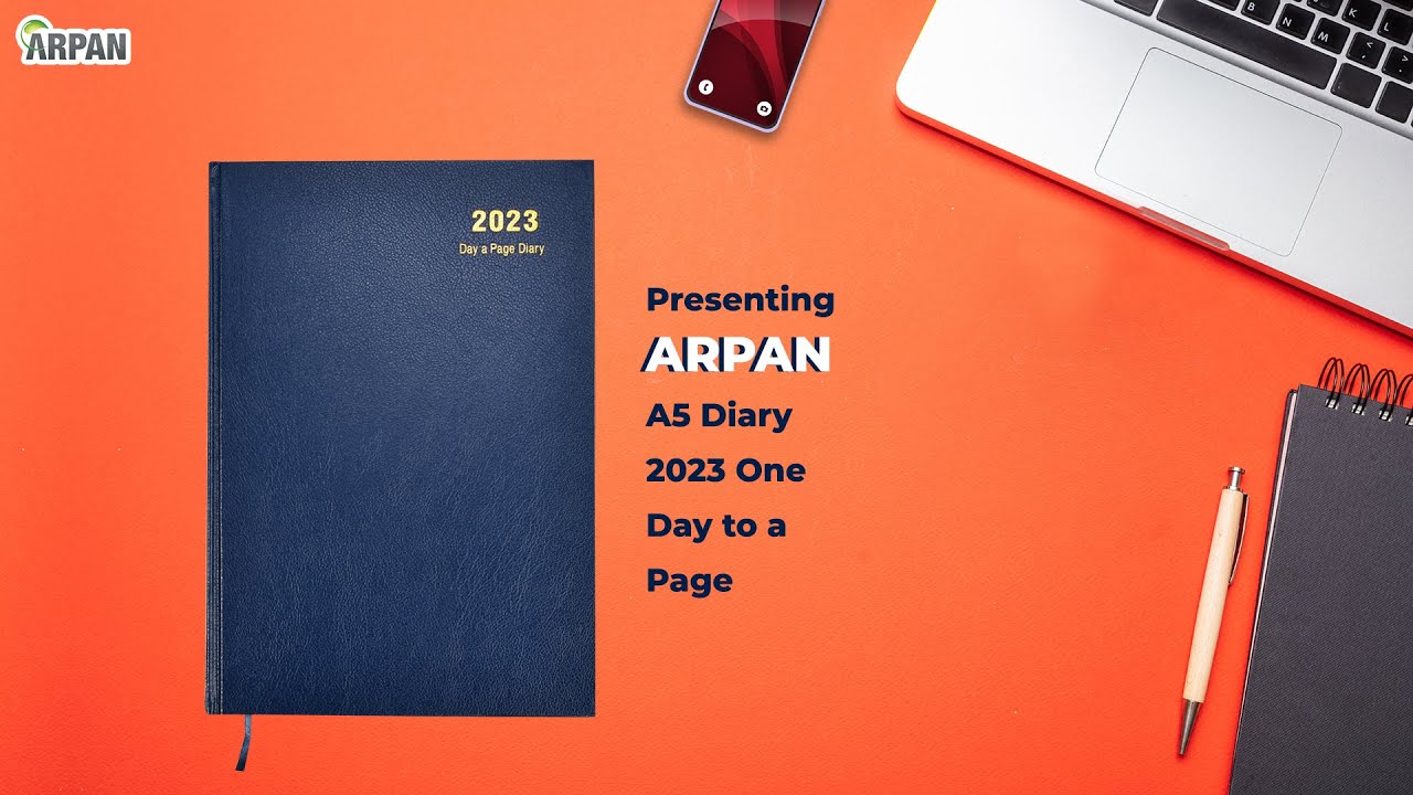 Watch video Arpan 2023 Diary A5 One Day to a Page Diary ST-2196BE Now Arpan 2023 Diary A5 One Day to a Page Diary ST-2196BE