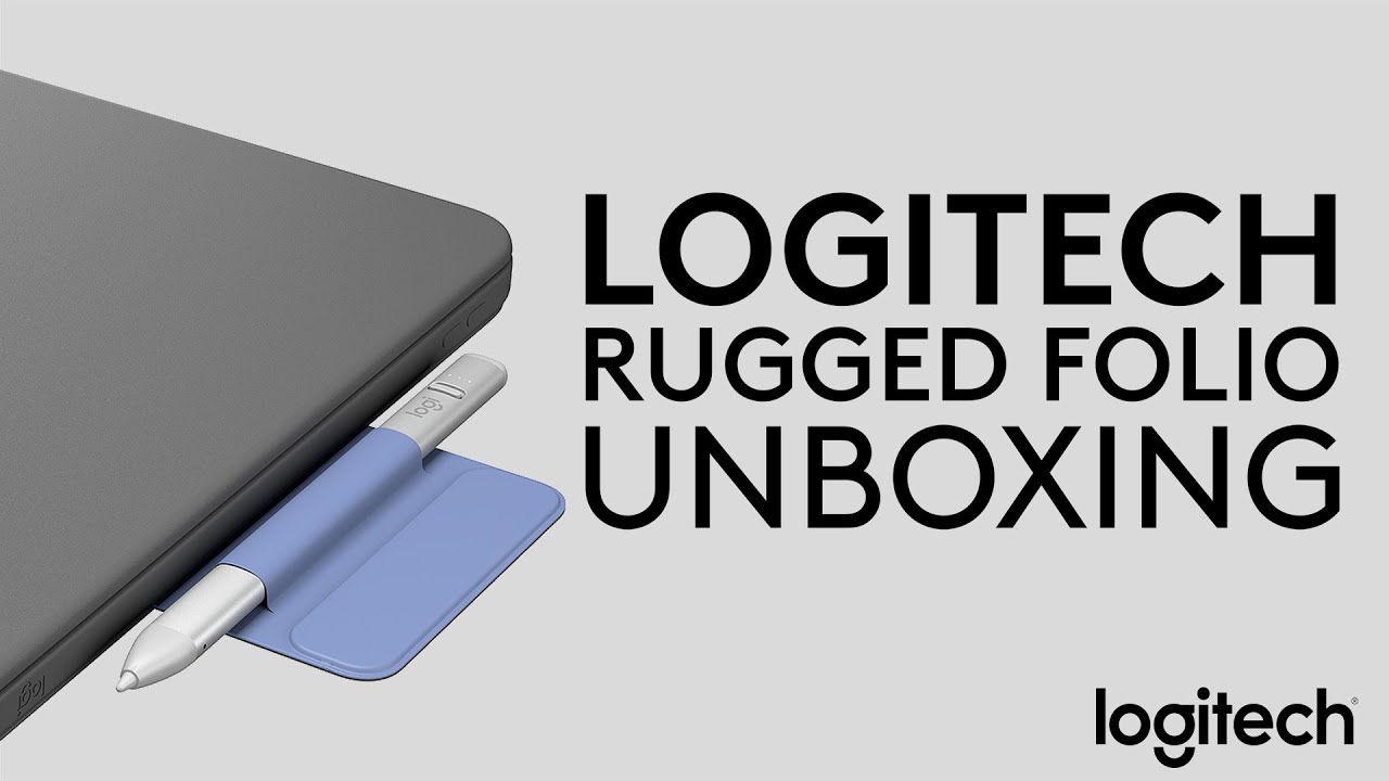 Logitech Rugged Folio iPad case UNBOXING and SETUP