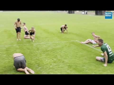 Wenn ein Fußballspiel ins Wasser fällt