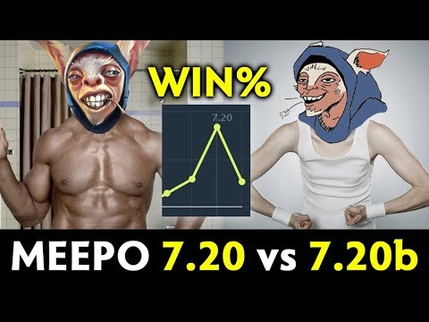 Meepo in 7.20 vs 7.20b — by Noone