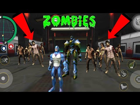 Rope Hero: Vice Town (Iron Ball Machine Attack Zombies Human on Army Base) New Update 🤯😱💯