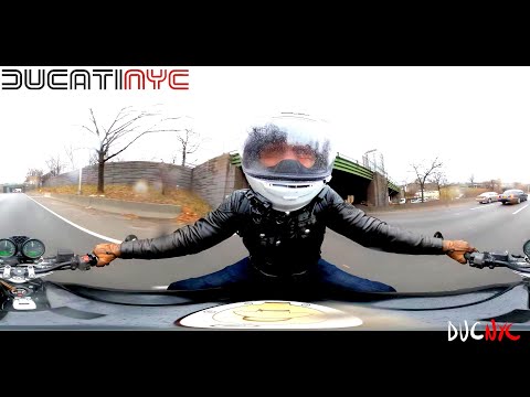 Wet + Schwifty on Brooklyn Queens Expressway - Ducati GoPro 360 Max - v1256