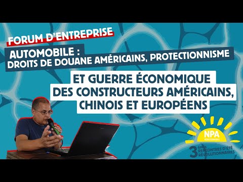 RER 2025 - Automobile : protectionnisme et guerre économique des américains, chinois et européens
