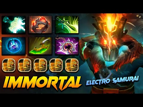 Juggernaut Immortal Blademaster - ELECTRO SAMURAI - Dota 2 Pro Gameplay [Watch & Learn]