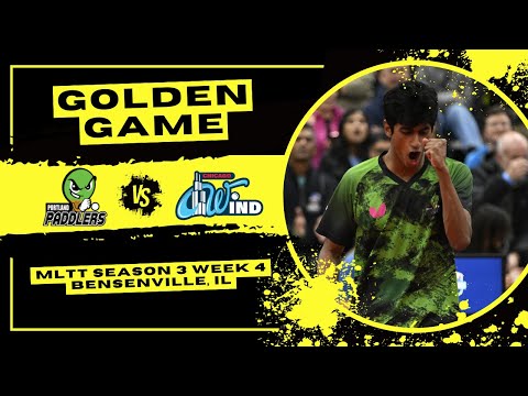 MATCH HIGHLIGHTS: GOLDEN GAME | Portland Paddlers vs Chicago Wind | MLTT Week 4 (Bensenville, IL)