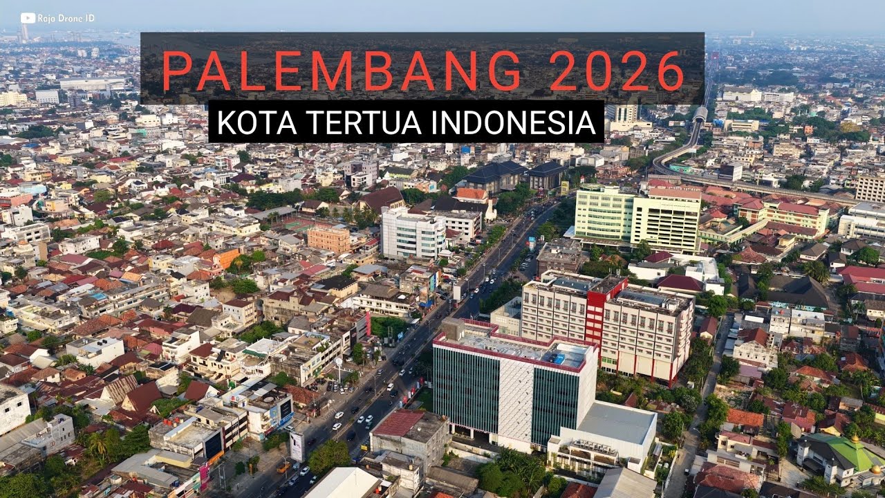 Kota Palembang Terbaru 2026, Kota Tertua Indonesia dari Udara dengan Drone
