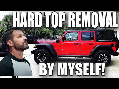 How to Remove a Jeep Wrangler Hard Top ALONE - The Easy Way