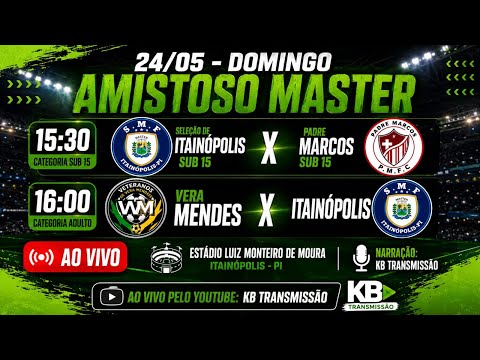 🔴 AO VIVO | RODADA DUPLA EM ITAINÓPOLIS | SUB 15 E MASTER | KB TRANSMISSÃO