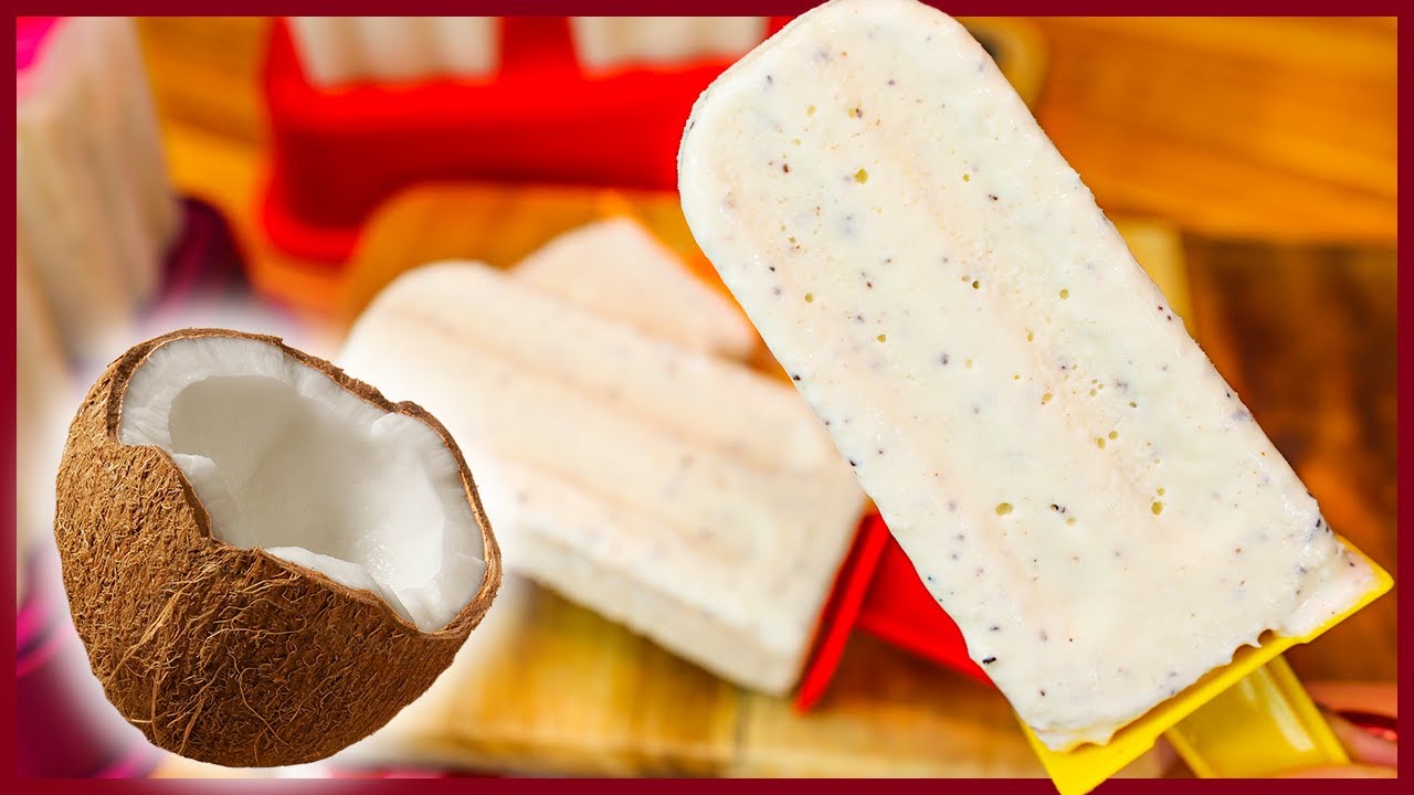 SUPER CREMOSÃO!! O MELHOR PICOLÉ CASEIRO DE COCO - Receitas de Pai