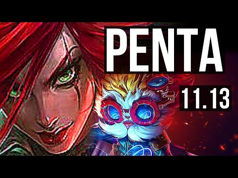 KATARINA vs HEIMERDINGER (MID) | Penta, 12/0/2, Legendary, 300+ games | EUW Diamond | v11.13