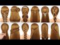 12 Simple Amazing Hairstyles Easy Unique Hair Tutorial For Girls More