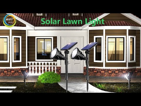 Terrace courtyard landscape outdoor solar spotlight garden light waterproof