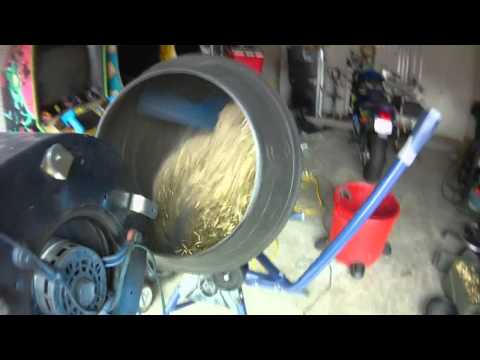 Brass Tumbler made from a cement mixer