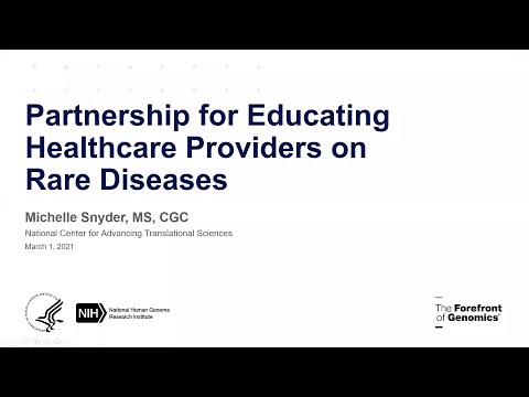 Partnership for Educating Healthcare Poviders on Rare Diseases - Michelle Snyder