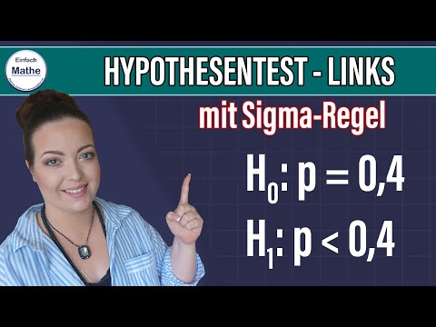 Linksseitiger HYPOTHESENTEST mit Sigma-Regeln - Entscheidungsregel, Beispiel