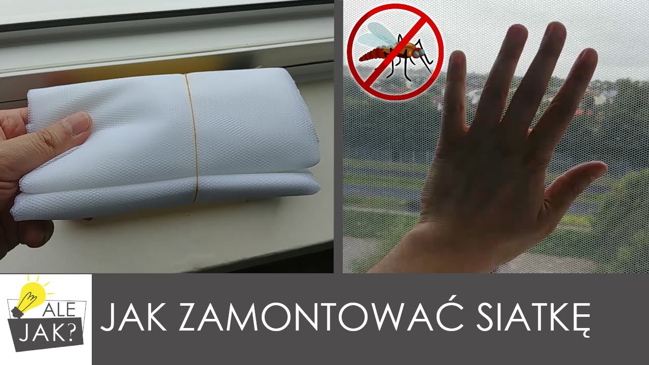Jak zamontować siatkę na okno przeciw owadom  | STOP KOMAROM ⛔! | alejaktozrobic