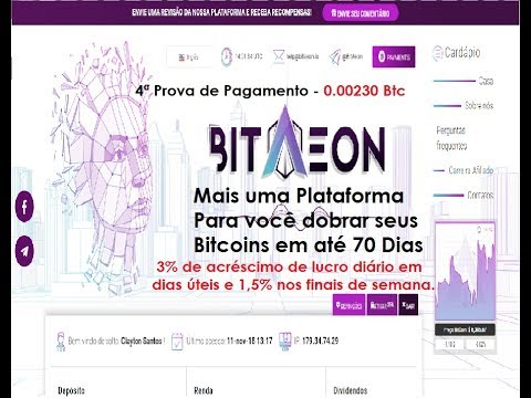 "SURPREENDENTE" BITAEON - 4ª PROVA DE PAGAMENTO 0.00230 BTC