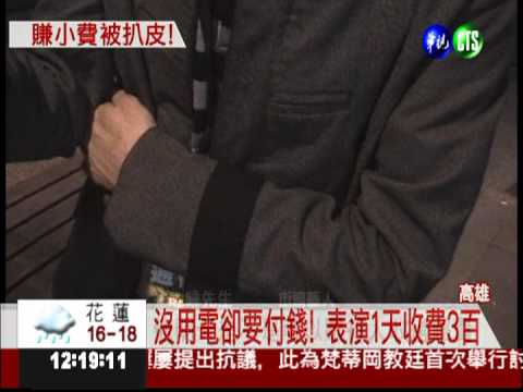 街頭藝人擺攤表演 遭強收場地費!