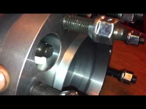 Steel dual wheel adapters.
