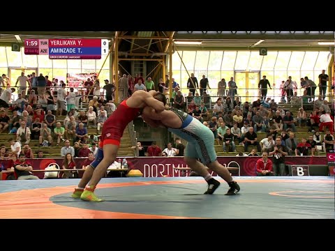 Repechage GR - 120 kg: Y. YERLIKAYA (TUR) df. T. AMINZADE (AZE), 5-2