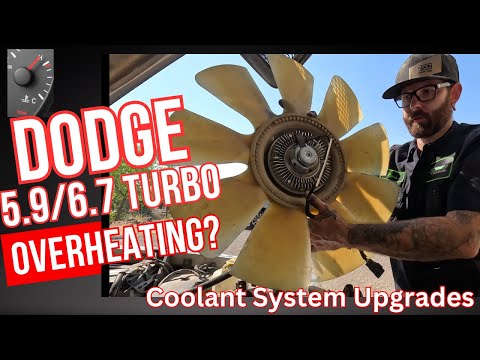 Dodge Ram 5.9 Diesel Coolant System Upgrade Electric Fan Clutch Delete and High Flow Water Pump