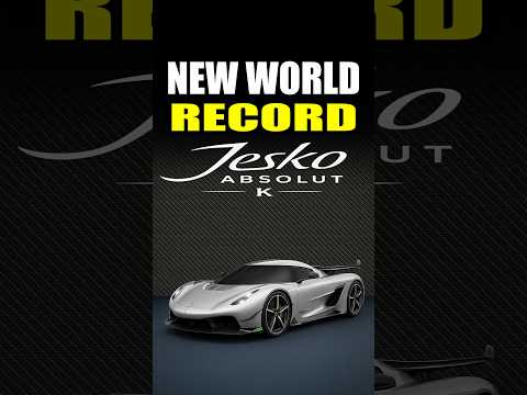 KOENIGSEGG Jesko Absolut | NEW WORLD RECORD