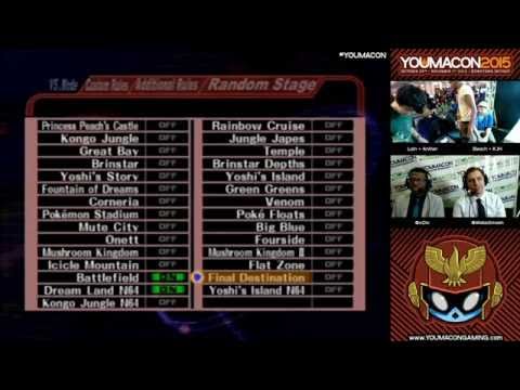 Youmacon 2015 Melee - Lain + Anther vs Beach + KJH - Grand Finals