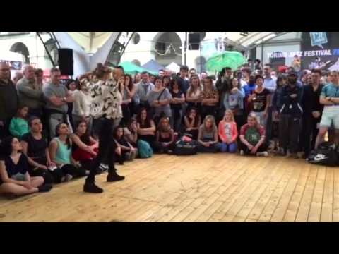 Kevin Awanawaack vs Real B-Fuji TJF Fringe Boogie Down Contest 1vs1 Waacking - 2