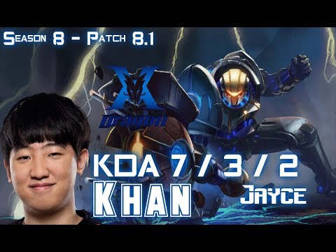 KZ Khan JAYCE vs GANGPLANK Top - Patch 8.1 KR Ranked