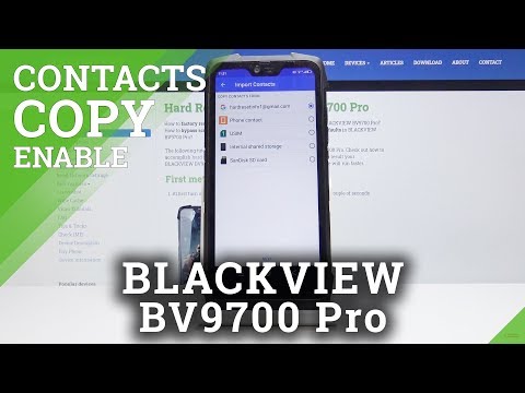 How to Import / Export Contacts in BLACKVIEW BV9700 PRO - Copy Contacts from SIM