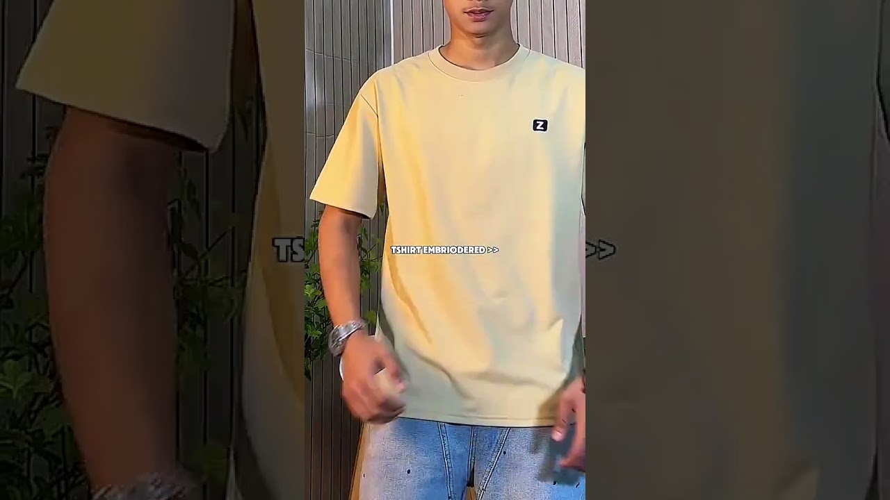 ZEKE Embroidered Logo T-shirt Men Short Sleeve Tops #ShopeeMY #ShopeeHaul