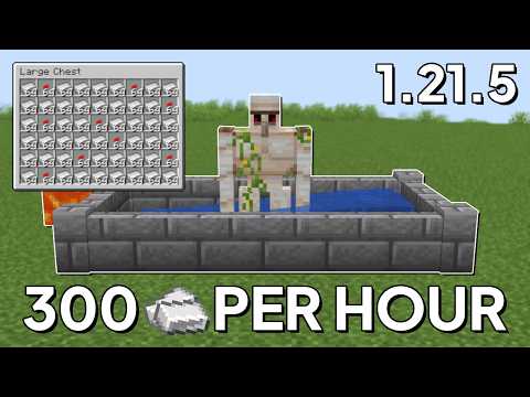 Minecraft 1.21.5 Easy IRON Farm Tutorial