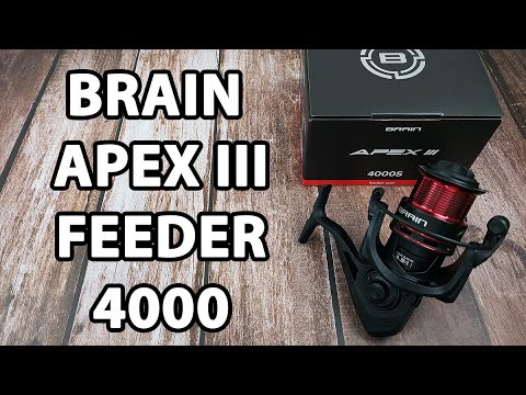 Котушка Brain Apex III Feeder 4000 / 5+1 підшипник / 4.9:1 — фідерна, металева шпуля