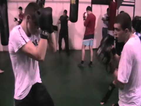 Kik boks klub "Novi Beograd", 20.01.2014. god., sparing, Veljko Raznatovic vs Dragan Pejakovic